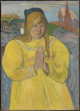 Paul Gauguin (French, 1848‱903), "Young Christian Girl,†1894, oil on canvas. Acquired in honor of Harding F. Bancroft (institute trustee, 1970‸7; president, 1977‸7). ©Sterling and Francine Clark Art Institute, Williamstown, Mass.