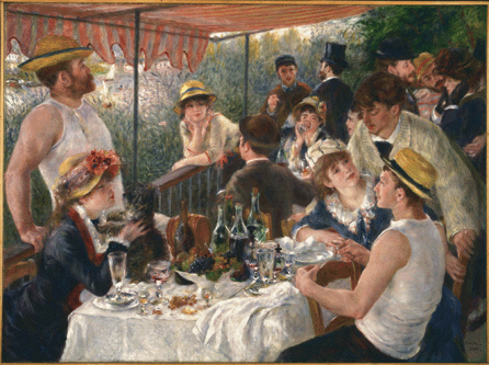 Pierre-Auguste Renoir's "Luncheon of the Boating Party,†1881, will return to its original location, the first gallery that Duncan Phillips opened to the public. The 51¼-by-69 1/8-inch oil on canvas was acquired in 1923. It will be on view with other European masterworks acquired in the museum's first decade September 2⁄ecember 31. The Phillips Collection, Washington, D.C.