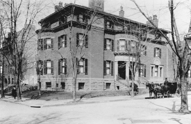 The Phillips house at 21st and Q Streets, NW, circa 1900.