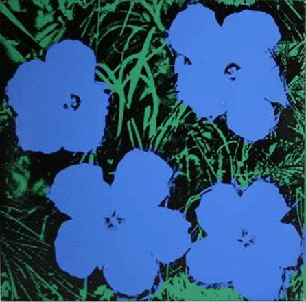 Andy Warhol, "Flowers,†1978, acrylic and silkscreen inks on canvas; 22 by 22 inches sold near the high end of its estimate at $1,322,500.