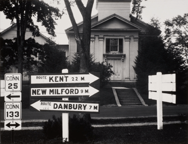 Walker Evans, "Brookfield Center, CT, 1930″1,†gelatin silver print. Florence Griswold Museum, Gift of the Walker Evans Estate. ©Walker Evans Archive, Metropolitan Museum of Art.