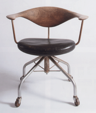 Found in an old garage, the Hans Wegner swivel chair sold for a record of $32,240. 