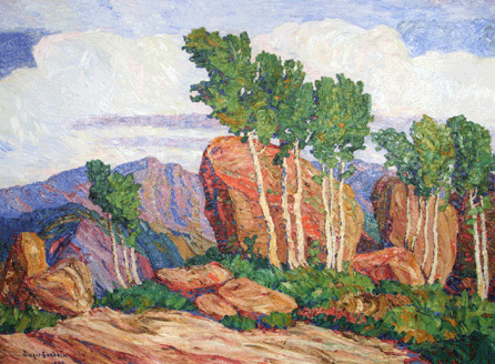 Leading 11 Birger Sandzen works in this auction was the record-setting "Summer In the Mountains,†1923, a 60-by-80-inch oil on canvas that attained $632,500.