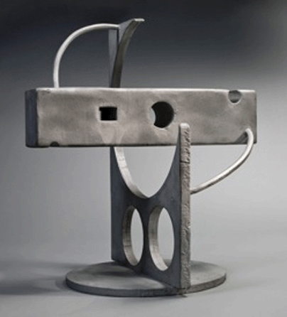 David Smith (1906‱965), "Suspended Cube,†1938, steel and painted aluminum, 23 by 16 by 20¼ inches. Private collection, courtesy of the estate of David Smith. ©Estate of David Smith/VAGA, New York City