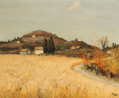 A summery landscape by Marcel Dyf (1899‱995), "Chemin des Saules en Provence,†fetched $16,800.