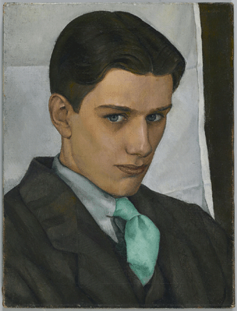 Luigi Lucioni (American, 1900‱988), "Paul Cadmus,†1928, oil on canvas, 16 by 12 1/8 inches. Brooklyn Museum, Dick S. Ramsay Fund. 