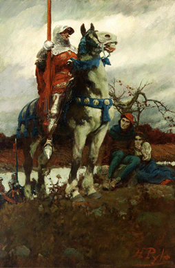 Howard Pyle, "The Coming of Lancaster,†1908, oil on canvas, 35½ by 23¼ inches, Delaware Art Museum, Museum Purchase, 1912.