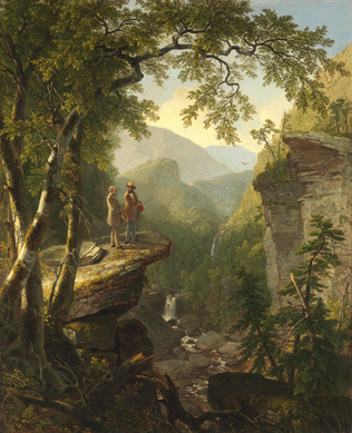 Purchased from the New York City Public Library amid controversy, Asher B. Durand's iconic "Kindred Spirits,†1849, is a cornerstone of the Crystal Bridges collection. Painted the year after Hudson River School leader Thomas Cole's death, it shows Cole with poet William Cullen Bryant, a fervent supporter, amid the natural splendors of the Catskills. Photograph courtesy Metropolitan Museum of Art.