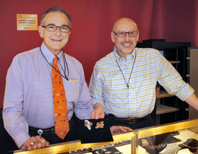 Rigoberto Rodriguez and Jacob Gipsman, specialists in diamond and estate jewelry from Los Angeles.