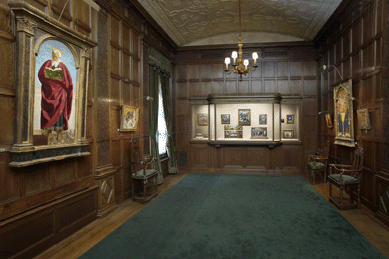 The refurbished and relit Enamels Room at the Frick Collection. ⁍ichael Bodycomb photo