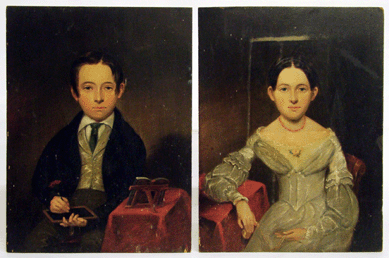Fetching $2,145 was this pair of Nineteenth Century oil on panel portraits of children, unframed, 12 by 16 inches.