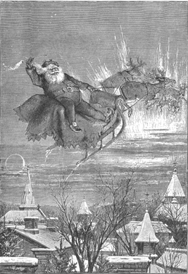 "Merry Christmas to All, and to All a Good-Night,†Thomas Nast's engraving for Harper's Weekly, December 30, 1865. Collection of Macculloch Hall Historical Museum