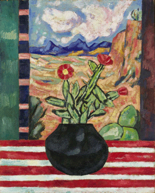 Marsden Hartley untitled (Still Life), oil on board, 32 by 25¾ inches, signed Marsden Hartley and dated 1919 lower right, was the sale's single top lot at $3,218,500.