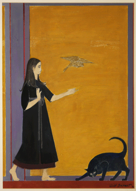 Will Barnet, the Grand Old Man of American Art, who recently turned 100, spent some time in Provincetown. He is beloved for charming, classic views of his family and pets, such as "Youth,†1970, for which his daughter Ona and cat posed. New Britain Museum of American Art.