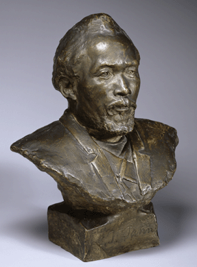 In a rare foray into three-dimensional work, Tanner sculpted this strong and affectionate 15-by-2½-by-9½-inch patinated plaster bust of his distinguished father, Bishop Benjamin Tucker Tanner, in 1894. It is a son's homage to this widely admired clergyman, editor, social activist and loving parent. The Walters Art Museum.