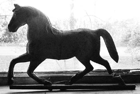 Running horse weathervane, 200 years old.