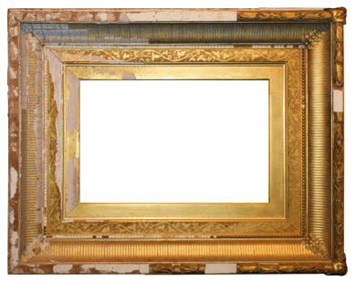 The frame prior to restoration.