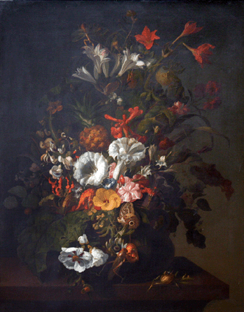 This monumental still life by Rachel Ruysch (Dutch, 1664‱750) sold for $2.4 million, setting a new record for the artist at auction.