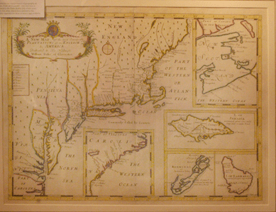 Charles Edwin Puckett, Akron, Ohio, offered "A New Map of the most Considerable Plantations of the English in America,†issued in 1701 by Edward Wells. It is one of the earliest obtainable folio-size English language maps of New England and the Northeast.