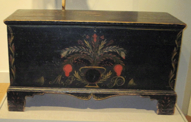 The painted blanket chest with a North Carolina provenance is among the fresh acquisitions on display at the Wallace Museum.