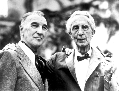 Among Nichols's wide circle of acquaintances was ace illustrator Norman Rockwell, right, against whom he liked to compare himself, reflecting his competitive nature. Guenther argues that "Nichols desired fame from his career above all else; he had reached the height of his success through painting and structured his personal identity around those merits.†Photograph, 1972, courtesy of Joan Nichols Lenhart.