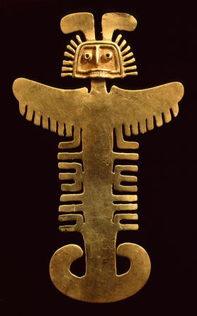 Gold Pectora, 100‷00 Century, Museo del Oro and the Banco de Republica, Bogotá, Colombia.