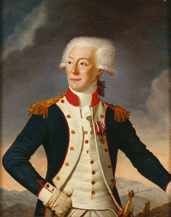 Joseph Boze, Paris, 1790, "Gilbert du Motier, Marquis de Lafayette,†portrait, oil on canvas. Massachusetts Historical Society.