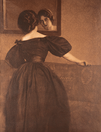 Heinrich Kuehn, "Anna With Mirror,†1903.