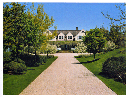 The Armstrongs furnished their 1926 Colonial Revival house, Hoover Hall, with antiques, including hand colored prints by John James Audubon and colorful Carder Steuben glass. "With total disregard for practical priorities, one of my first concerns was china for entertaining,†wrote Armstrong, who splurged on Limoges dinnerware patterned with pink flamingos.