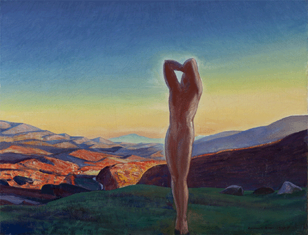 Rockwell Kent (1882‱971), "Autumn,†1923′7, oil on canvas, 34 by 44 inches, private collection.