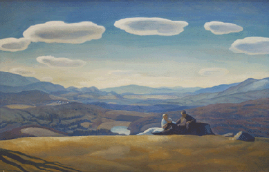 Rockwell Kent (1882‱971), "Nirvana,†1921, oil on canvas, 44 by 28 inches, private collection.