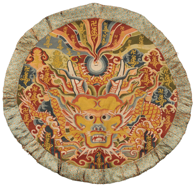 A Seventeenth or Eighteenth Century Sino-Tibetan Kesi badge sold for $58,188.