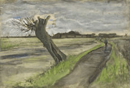Vincent van Gogh (1853‱890), "Pollard Willow,†watercolor, 1882. 
