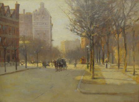 The top lot of the sale was "A Spring Day, New York,†by Paul Cornoyer that auctioneer Gene Shannon termed an "extraordinarily good work.†He added, "A lot of his pictures were done after rainy days and they can be a bit dark.†Estimated at $60/80,000, the painting sold at $96,000.