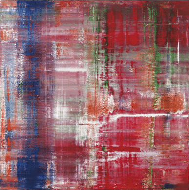 Gerhard Richter (b 1932), "Abstraktes Bild (798-3),†1993, oil on canvas, 94½ by 94½ inches, sold for  $21,810,500 (world auction record for the artist at auction).