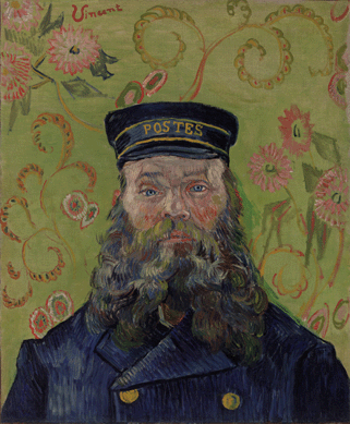 Among the 33 paintings acquired in Paris for Barnes by his friend William Glackens in 1912 to begin the Barnes Collection is a foundational work, Vincent van Gogh's broadly painted, compelling "The Postman (Joseph-Etienne Roulin),†1889. One of six portraits van Gogh painted of the mailman he befriended in Arles, this version is notable for the sitter's steady gaze, carefully delineated, uneven features and the manner in which the artist "turns an ordinary beard into a brilliant ocean of color††black, green, purple, red †in the words of Barnes associate curator Martha Lucy.