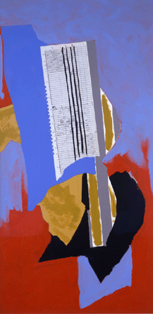 Robert Motherwell, "Blue Guitar,†1990. All art by Robert Motherwell is ©Dedalus Foundation, Inc/Licensed by VAGA, New York City.
