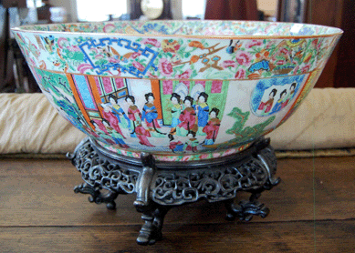 The Chinese Export bowl sold for $30,680.