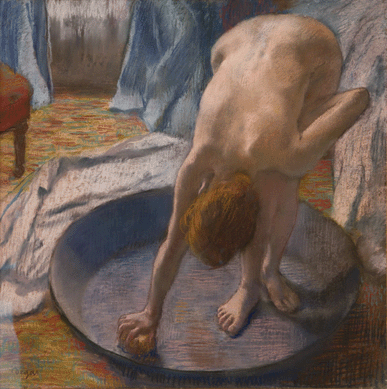 Edgar Degas's intimate pastel "The Tub,†1886, demonstrates Alfred Pope's interest in acquiring aesthetically pleasing Impressionist views of everyday people going about their daily routines. ⁁nne Day photo