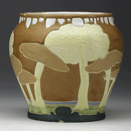 The top lot of the sale was this Frederick Hurten Rhead vessel that achieved $150,000.