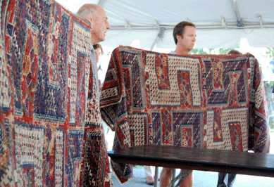 Two Soumak rugs attracted $4,800.