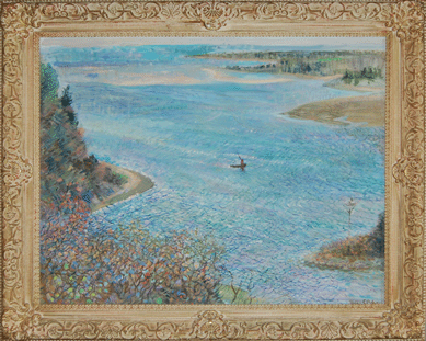 A local scene, "View of the West Branch of the Westport River†by Boston and South Dartmouth artist Helen Coolidge Adams Isaacs brought $11,213.