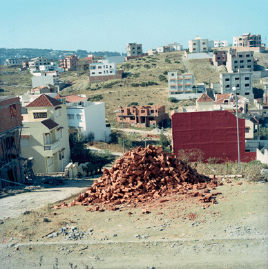 Yto Barrada, "Bricks,†2003, printed 2011, chromogenic-print, 59 1/16 by 59 1/16 inches. Courtesy the artist and Sfeir-Semler Gallery, Beirut and Hamburg; ©Yto Barrada.