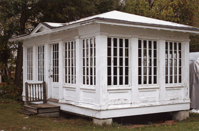 A white painted "Summer House†building, probably Massachusetts, with hardwood floors and vaulted ceiling, carried an estimate of $8/12,000 and sold for $56,288. It was located behind Westminster Historical Society in Westminster, Mass., and the buyer was responsible for moving the structure after the auction.