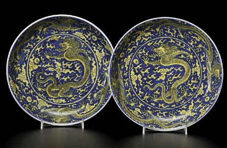 The top lot of the auction was a pair of important Kangxi chargers that attained $274,500.