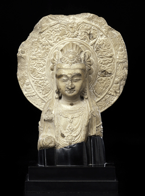 This Northern Chi-style Buddha, carved and possibly Fourth Century, went out at $51,000.