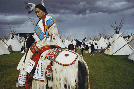 "American Indian Beauty Pageant Winner,†Oregon, 1997, by William Albert Allard/National Geographic Stock.