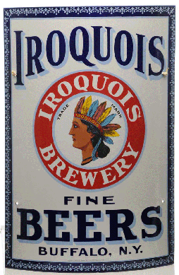 Iroquois Brewery (Buffalo, N.Y.) porcelain corner sign, $31,200.