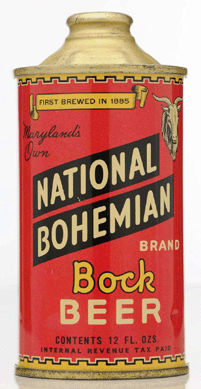 "Maryland's Own†National Bohemian Bock beer can, $28,800. 