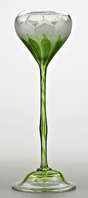 This Tiffany Studios rare tall floriform vase garnered $100,000.